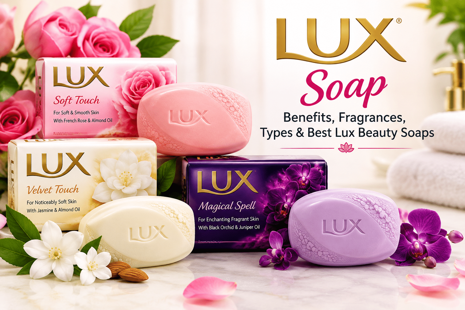 LUX SOAP BENEFITS FRAGRANCES TYPES AND BEST LUX BEAUTY SOAPS