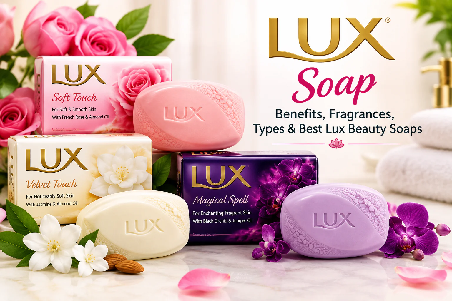 LUX SOAP BENEFITS FRAGRANCES TYPES AND BEST LUX BEAUTY SOAPS