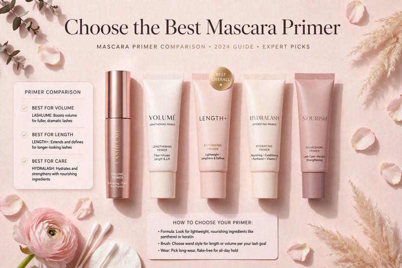 Choose the Best Mascara Primer - comparison of 5 lash primers for volume and length