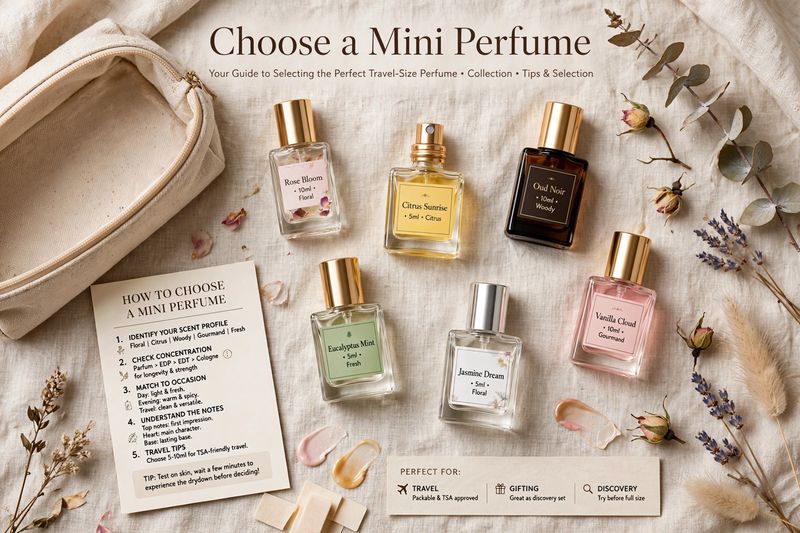 Choose a Mini Perfume - guide to selecting perfect travel size perfume collection with scent tips