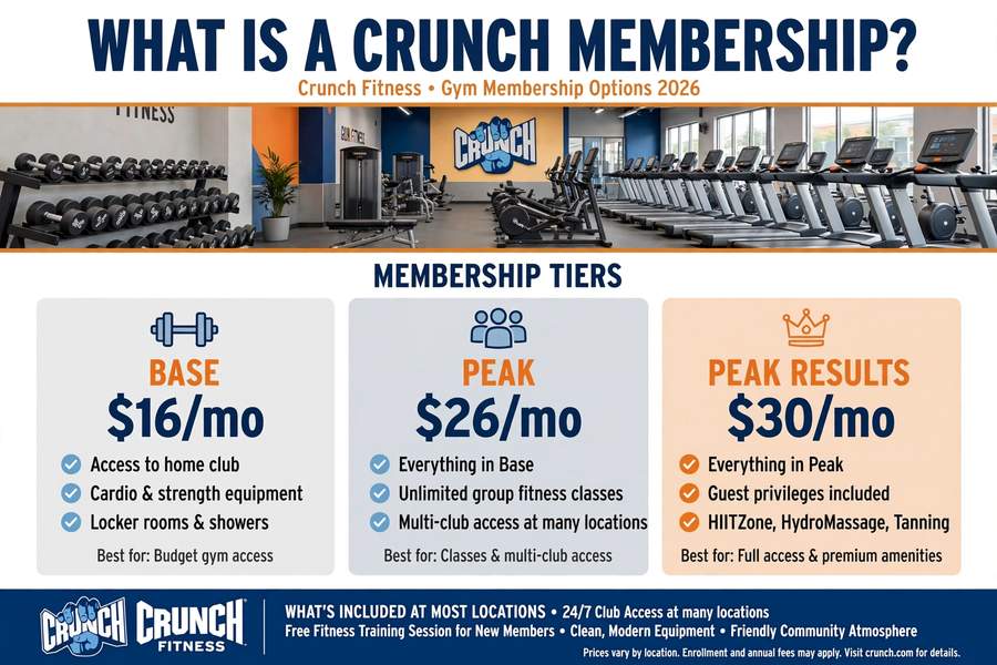 Crunch Membership Plans and Options
