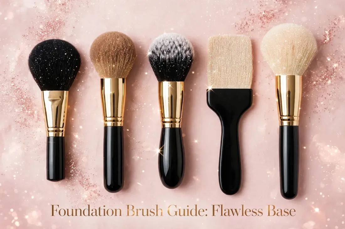 Foundation Brush Best Types Uses and Tips for a Flawless Base - Shiny Brushes